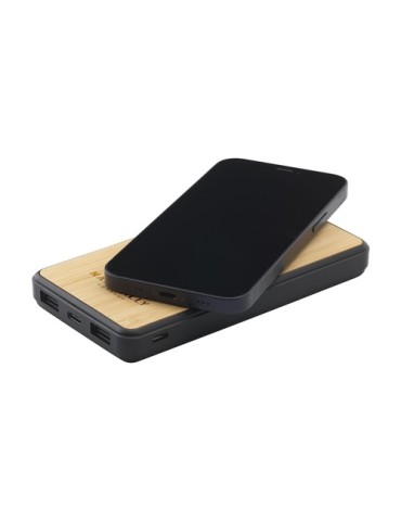 Boru Bamboo RCS Recycled ABS Powerbank Wireless Charger 2