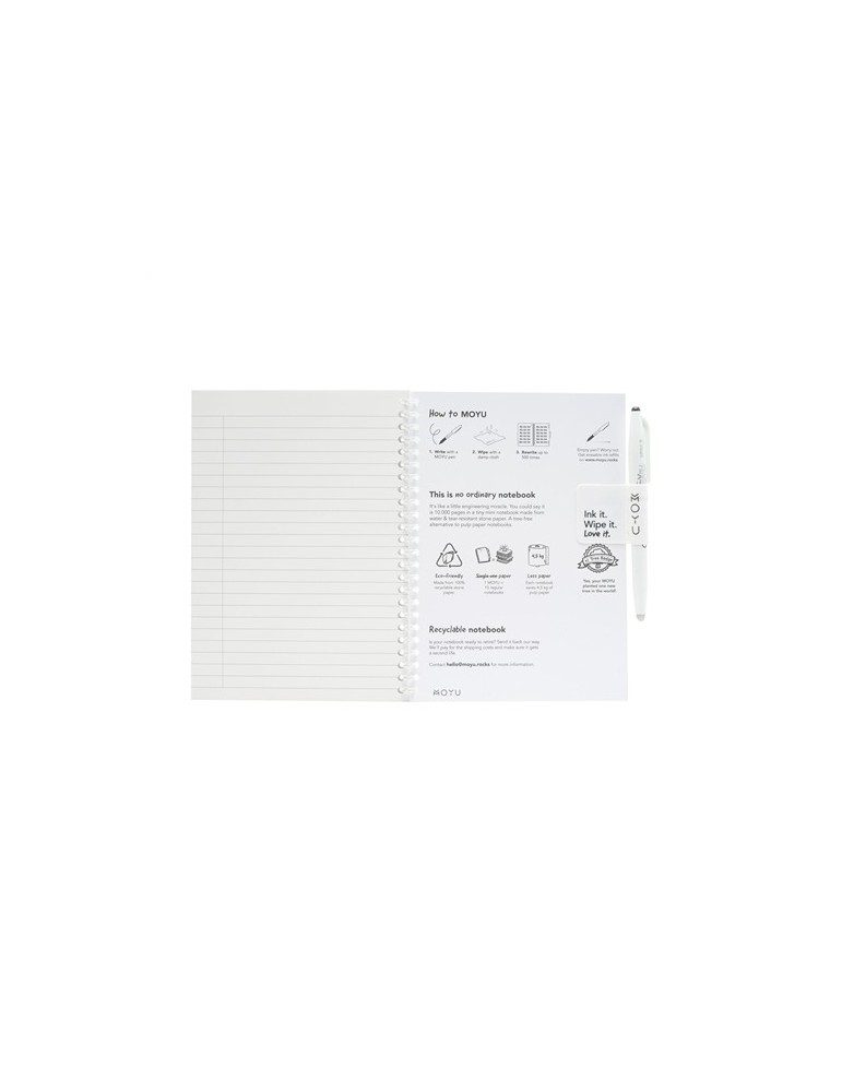 MOYU Erasable Stone Paper Notebook SoftCover 18 pages