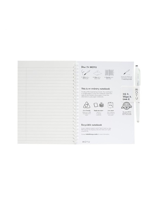 MOYU Erasable Stone Paper Notebook SoftCover 18 pages