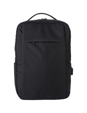 Sac à dos porte-ordinateur en polyester rPET personnalisé Jesse pas cher