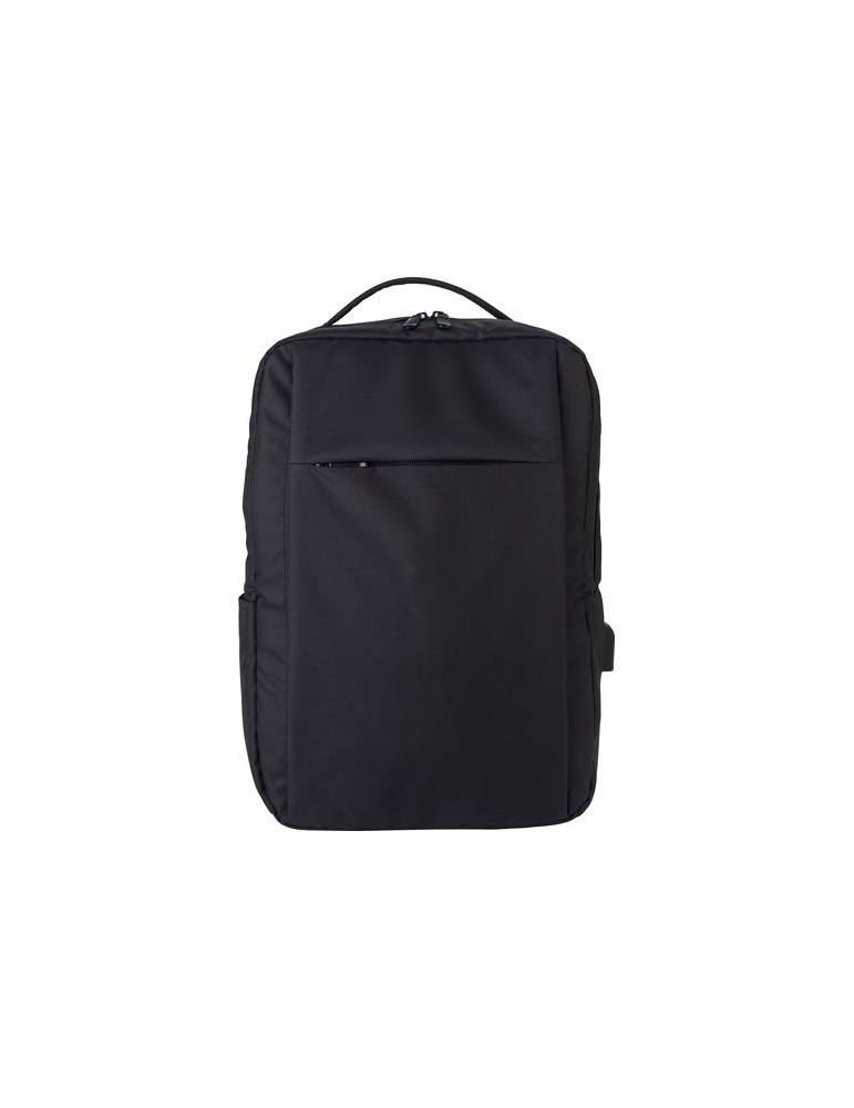 Sac à dos porte-ordinateur en polyester rPET personnalisé Jesse pas cher