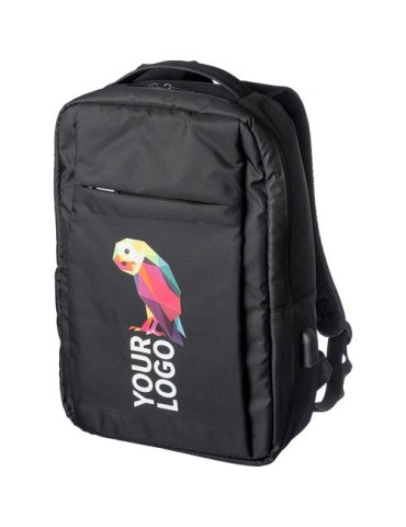 Sac à dos porte-ordinateur en polyester rPET personnalisé Jesse pas cher 2