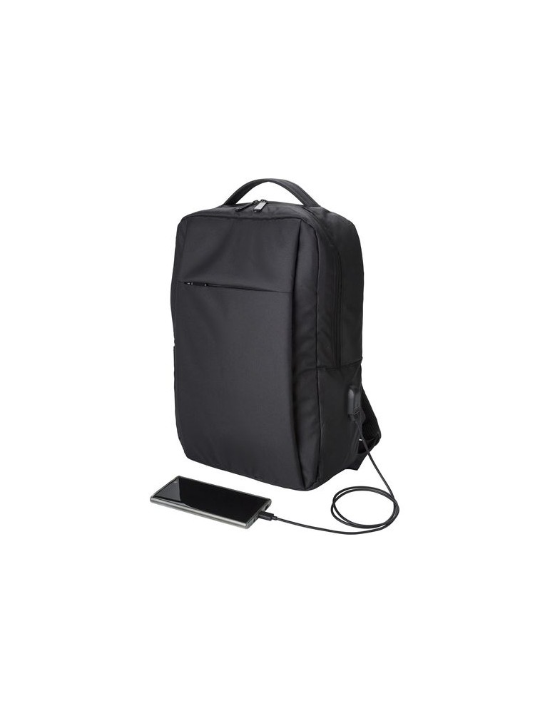 Sac à dos porte-ordinateur en polyester rPET personnalisé Jesse pas cher