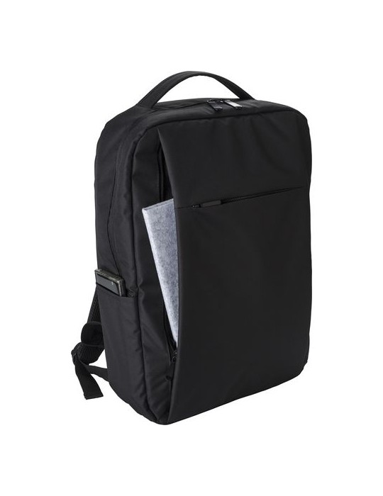 Sac à dos porte-ordinateur en polyester rPET personnalisé Jesse pas cher