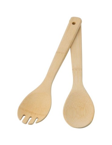 Lot de 2 couverts à salade en bambou - Personnalisée pas cher 2