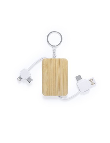 Câble de charge publicitaire Rusell Couleurs : blanc