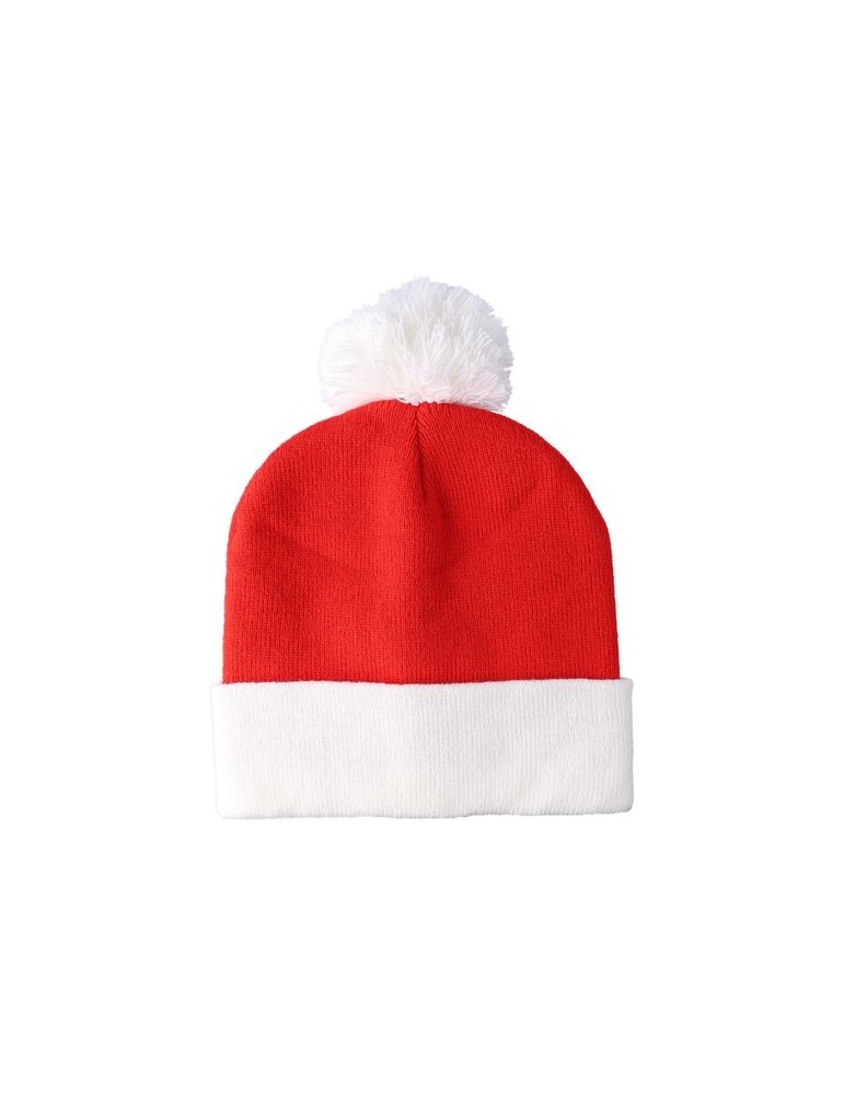 Bonnet de Noël tricoté en acrylique Eleni