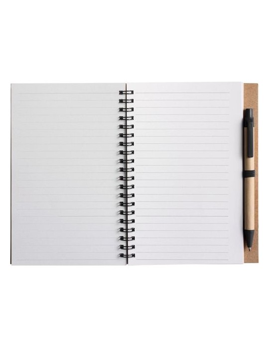 Cahier personnalisable avec stylo pour communication