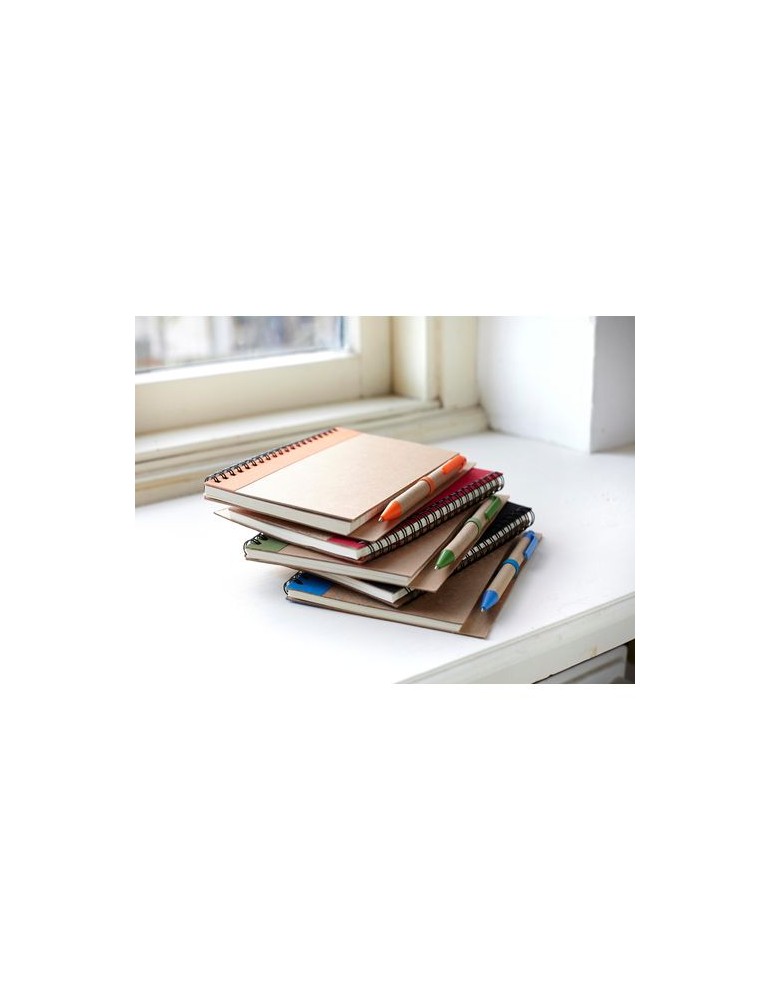 Cahier personnalisable avec stylo pour communication