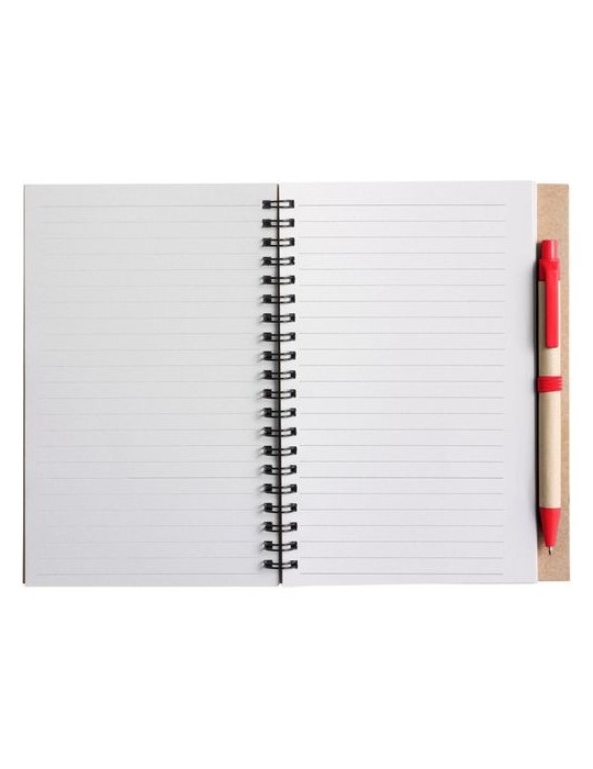 Cahier personnalisable avec stylo pour communication