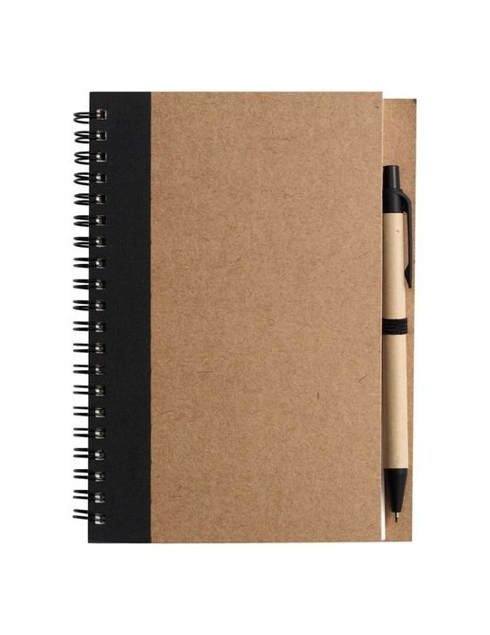 Cahier personnalisable avec stylo pour communication