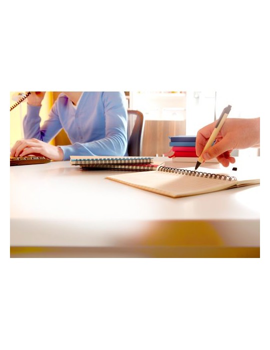 Cahier personnalisable avec stylo pour communication