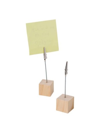 Porte-clips en bois Personnalisé Malia - Objet publicitaire unique