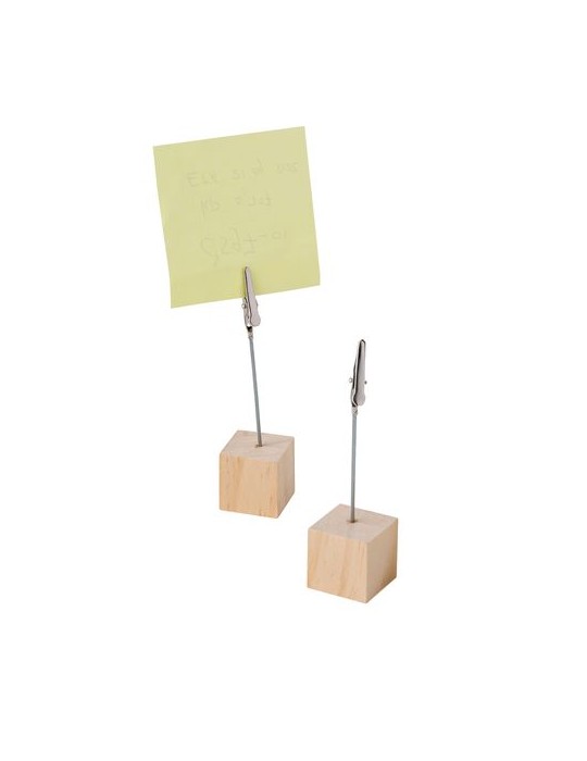 Porte-clips en bois Personnalisé Malia - Objet publicitaire unique