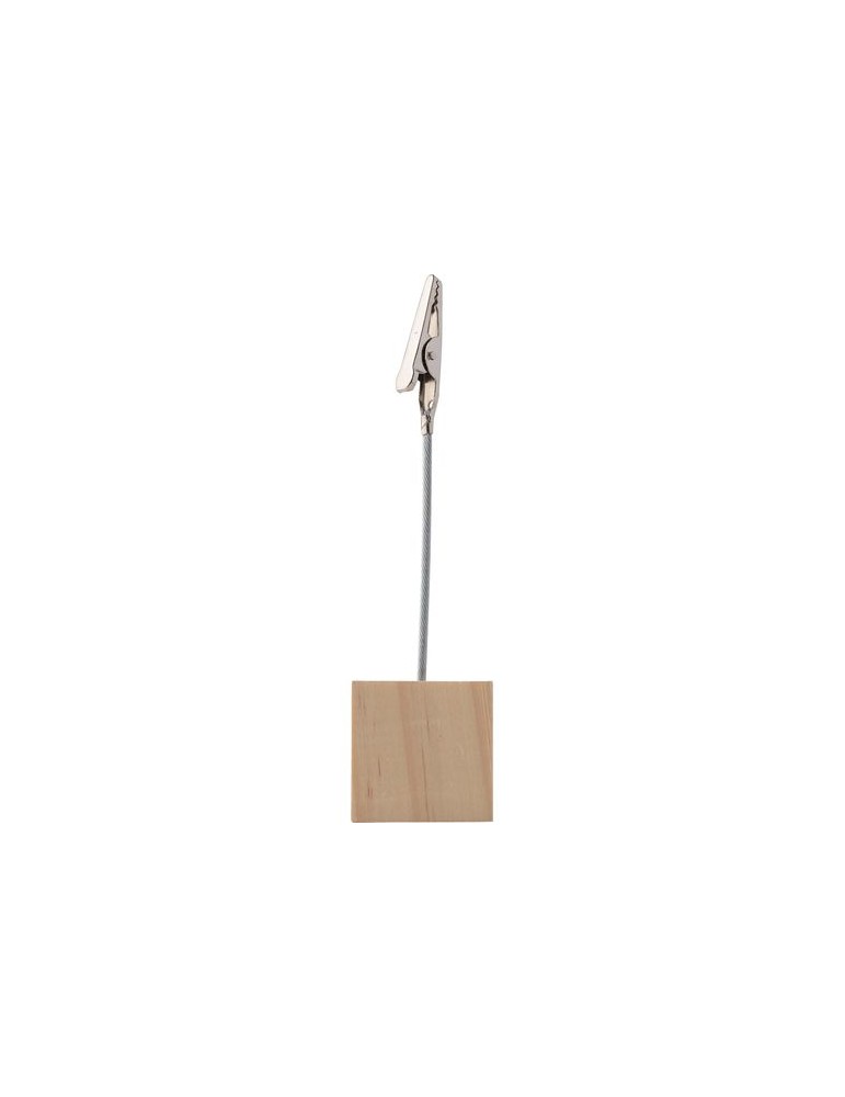 Porte-clips en bois Personnalisé Malia - Objet publicitaire unique