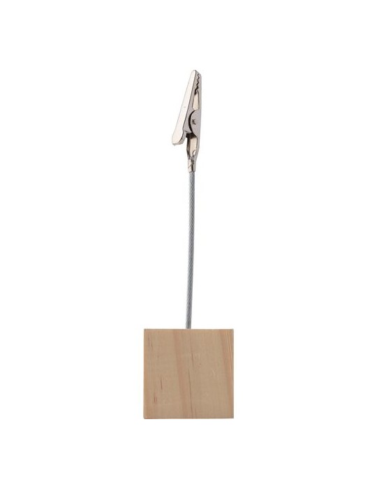 Porte-clips en bois Personnalisé Malia - Objet publicitaire unique