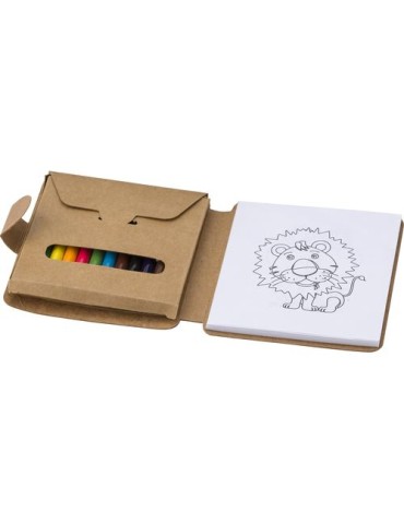 Set à dessin personnalisé Marlon - Crayons colorés pour enfants pas cher