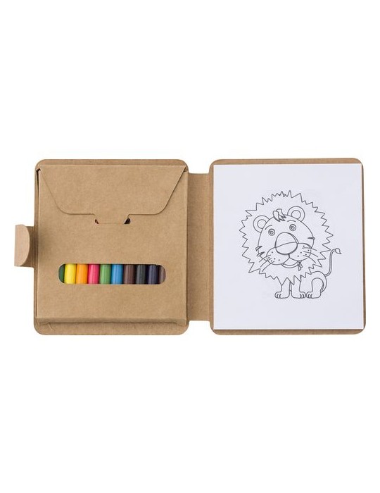 Set à dessin personnalisé Marlon - Crayons colorés pour enfants pas cher