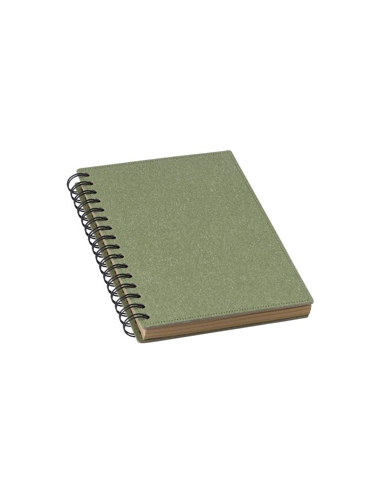 Carnet à spirale en matériau recyclé Personnalisé - Caleb