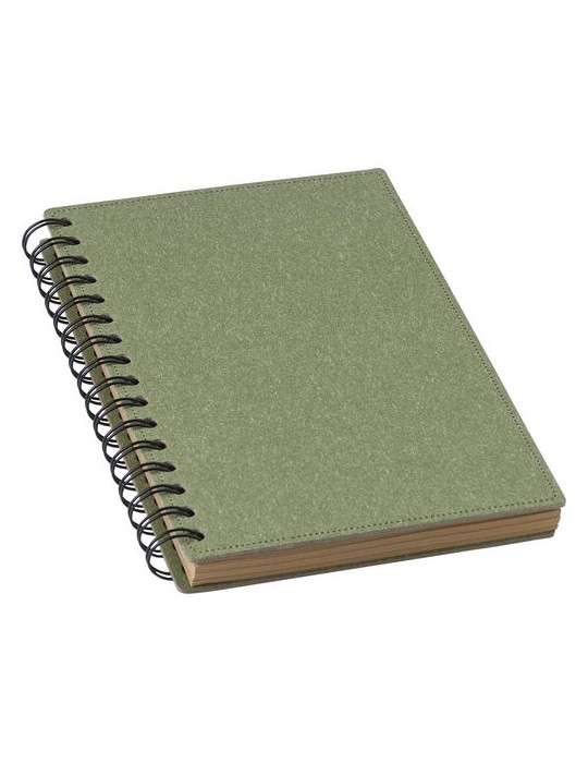 Carnet à spirale en matériau recyclé Personnalisé - Caleb
