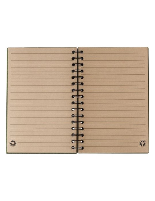 Carnet à spirale en matériau recyclé Personnalisé - Caleb
