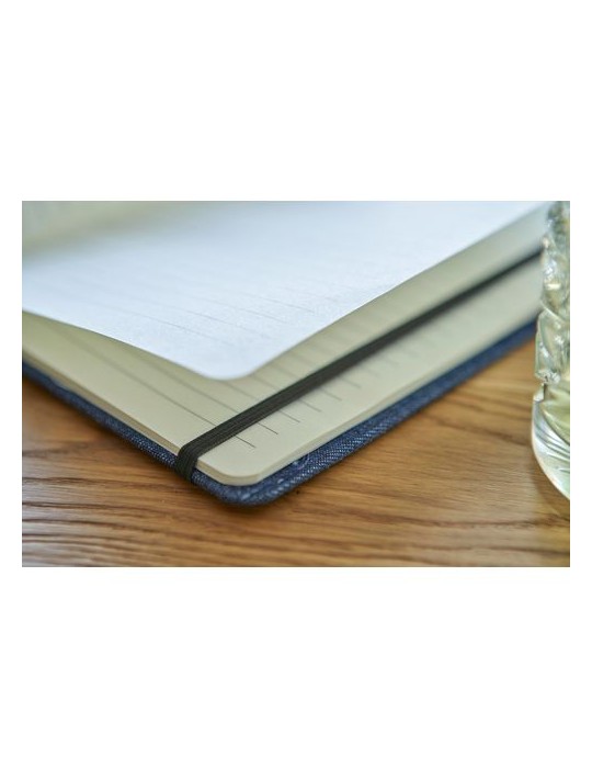 Carnet A5 en denim personnalisé Alfred - Idéal pour vos notes pas cher