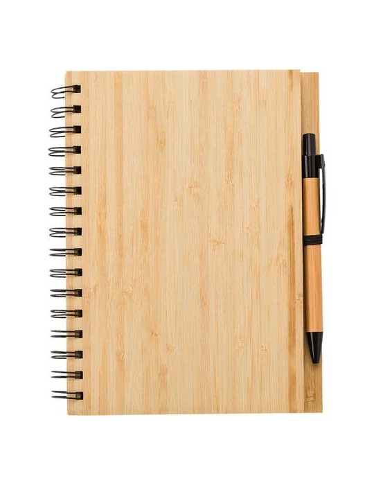 Carnet en bambou personnalisé pour entreprise -
