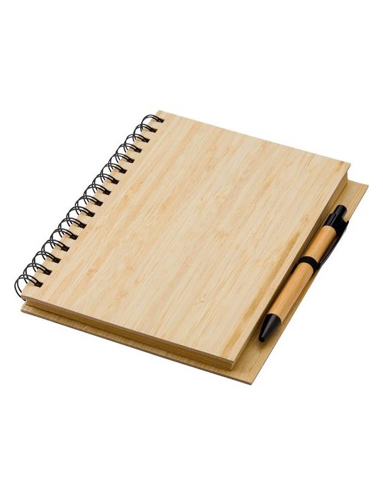Carnet en bambou personnalisé pour entreprise -