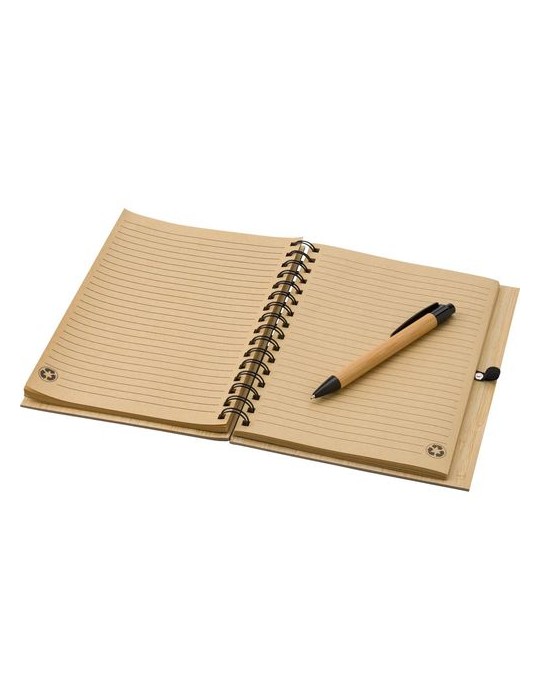 Carnet en bambou personnalisé pour entreprise -