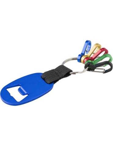 Porte-clés aluminium personnalisé avec décapsuleur Courtney - pas cher 2
