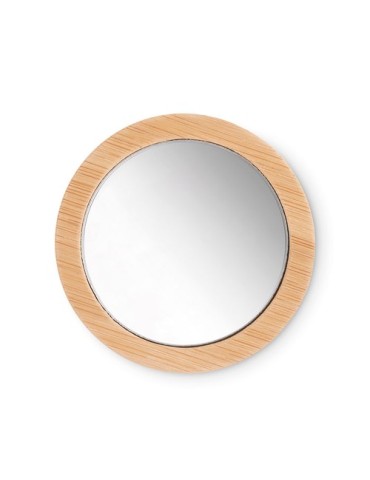 Miroir de Poche en Bambou - Personnalisé Élégance et Praticité pas cher