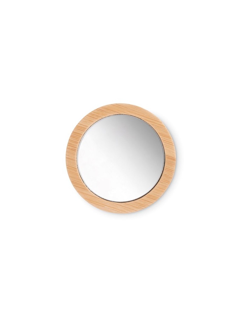 Miroir de Poche en Bambou - Personnalisé Élégance et Praticité pas cher