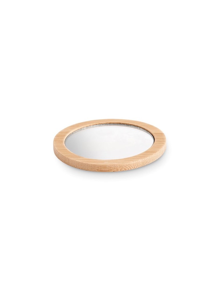 Miroir de Poche en Bambou - Personnalisé Élégance et Praticité pas cher