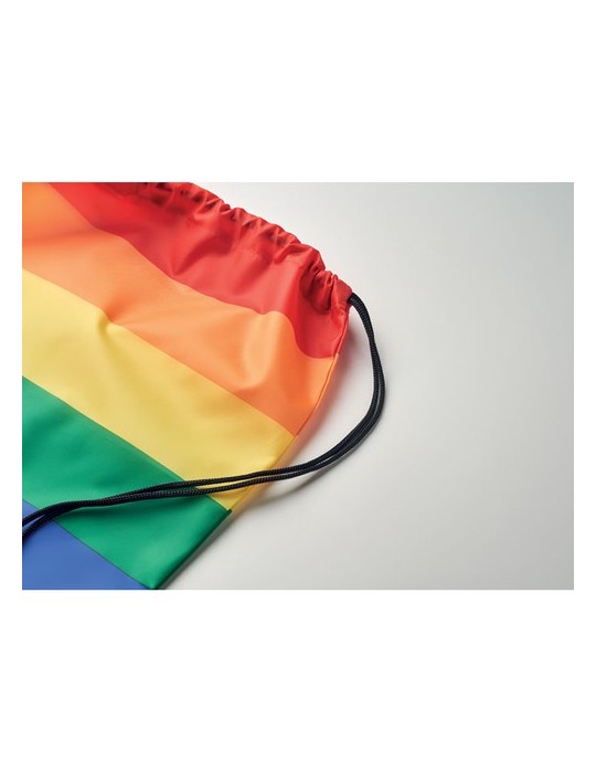 Sac à Cordon Arc-en-Ciel RPET BOW - Personnalisé Cadeau