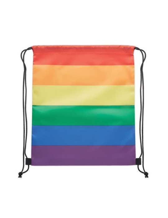 Sac à Cordon Arc-en-Ciel RPET BOW - Personnalisé Cadeau