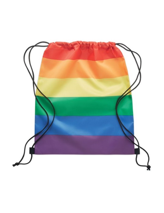 Sac à Cordon Arc-en-Ciel RPET BOW - Personnalisé Cadeau