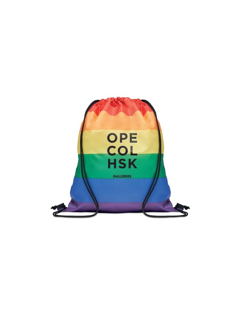 Sac à Cordon Arc-en-Ciel RPET BOW - Personnalisé Cadeau