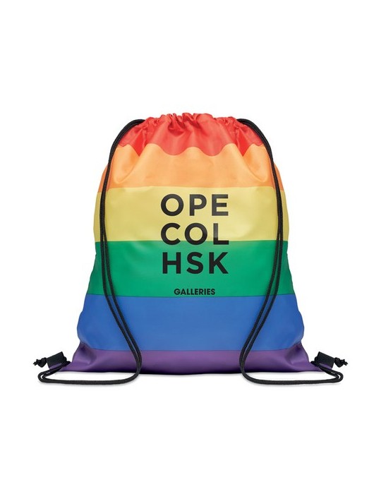 Sac à Cordon Arc-en-Ciel RPET BOW - Personnalisé Cadeau