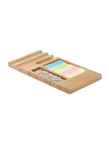 Organiseur en Bambou TREVIS - Bureau Personnalisé