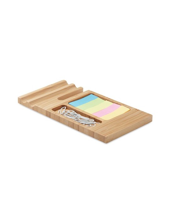 Organiseur en Bambou TREVIS - Bureau Personnalisé
