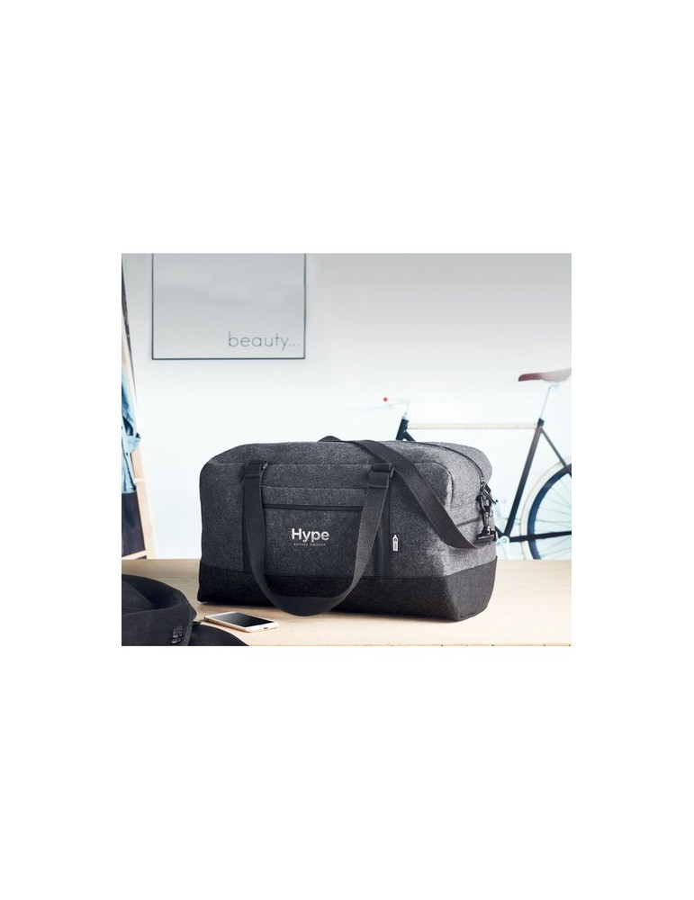 Sac de Week-end en Feutre RPET INDICO BAG - Personnalisé