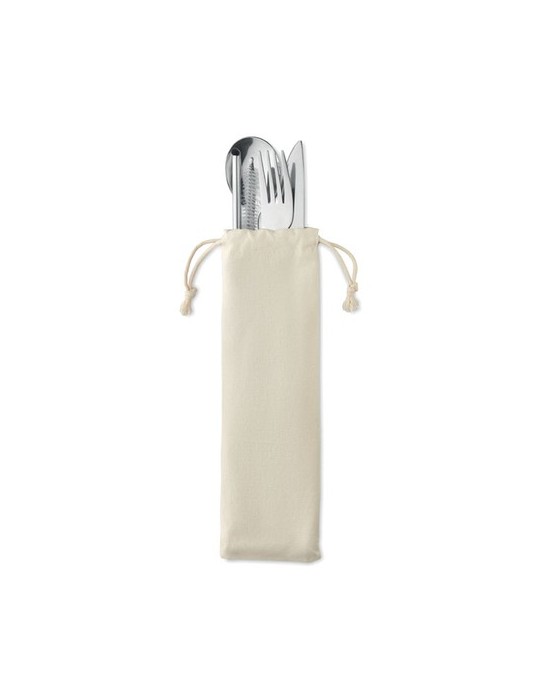 Couverts Réutilisables CUSTA SET - Objets de Table Personnalisés pas cher