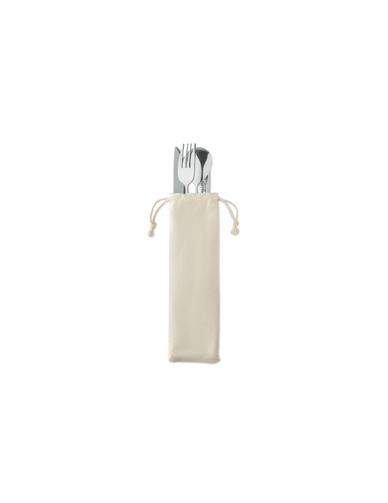 Couverts Réutilisables CUSTA SET - Objets de Table Personnalisés pas cher