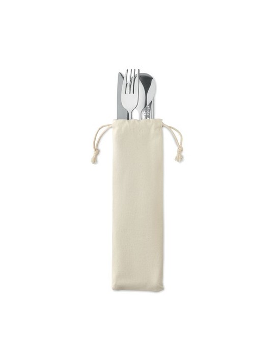 Couverts Réutilisables CUSTA SET - Objets de Table Personnalisés pas cher