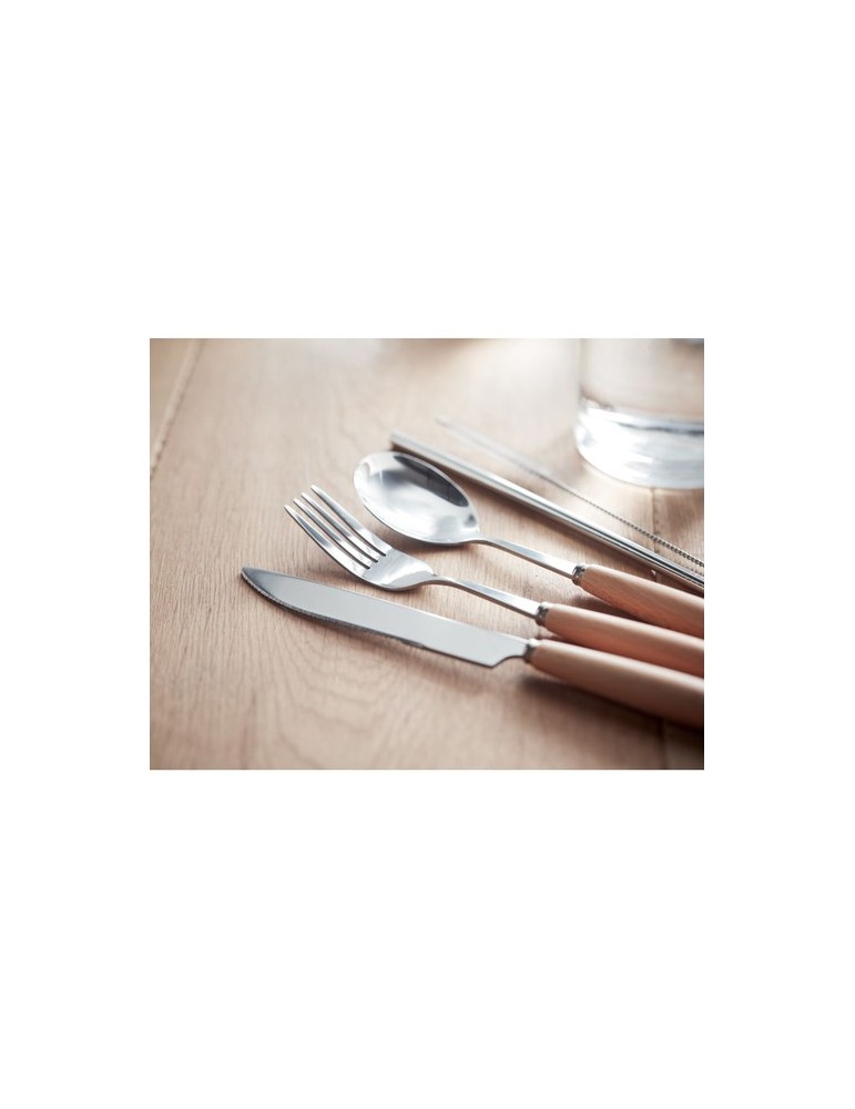 Couverts Réutilisables CUSTA SET - Objets de Table Personnalisés pas cher