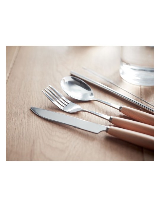 Couverts Réutilisables CUSTA SET - Objets de Table Personnalisés pas cher