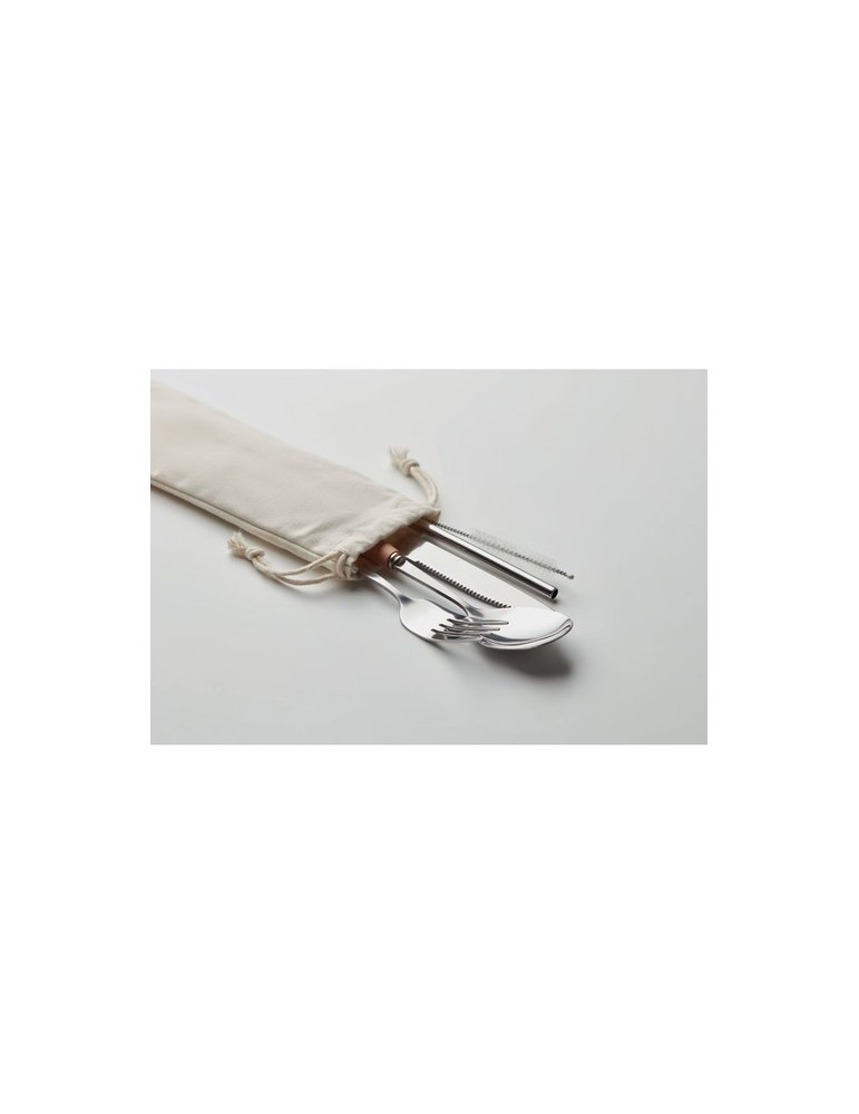 Couverts Réutilisables CUSTA SET - Objets de Table Personnalisés pas cher