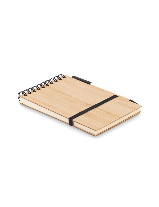 Bloc-Notes A6 en Bambou - Personnalisé et Pratique pas cher