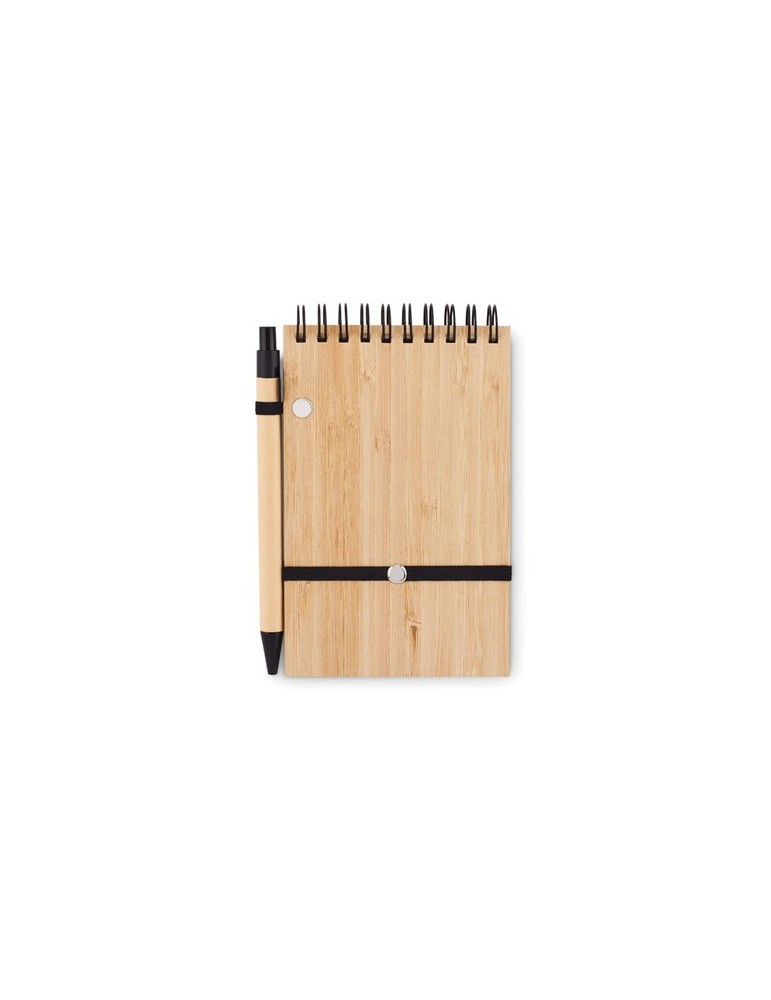Bloc-Notes A6 en Bambou - Personnalisé et Pratique pas cher