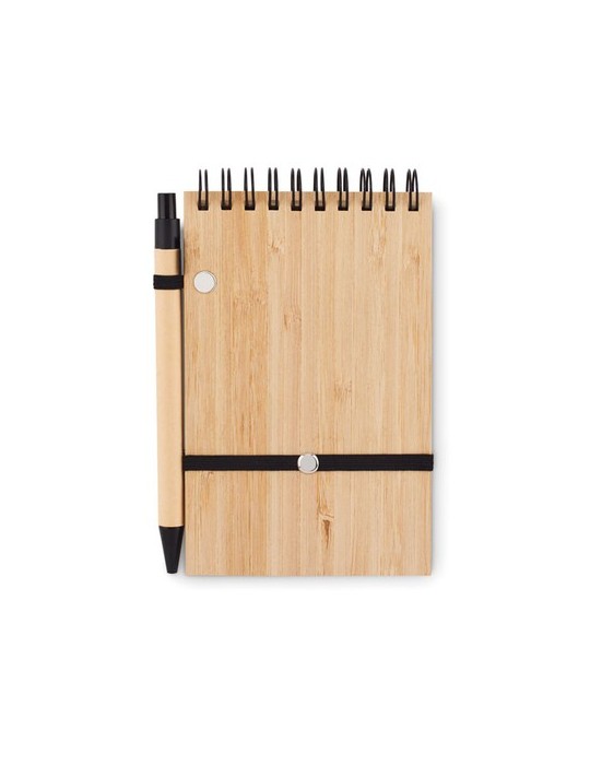 Bloc-Notes A6 en Bambou - Personnalisé et Pratique pas cher